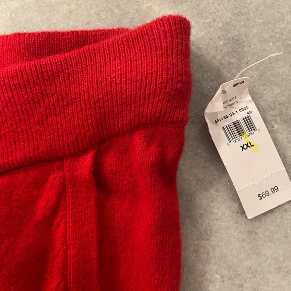 NWT Gap Size XXL Red Pull On Drawstring Elastic Waist Wide Leg Knit Lounge Pants - Picture 9 of 10